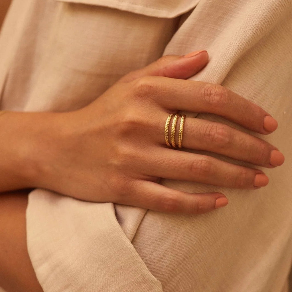 Edblad, Rope Ring Triple Gold