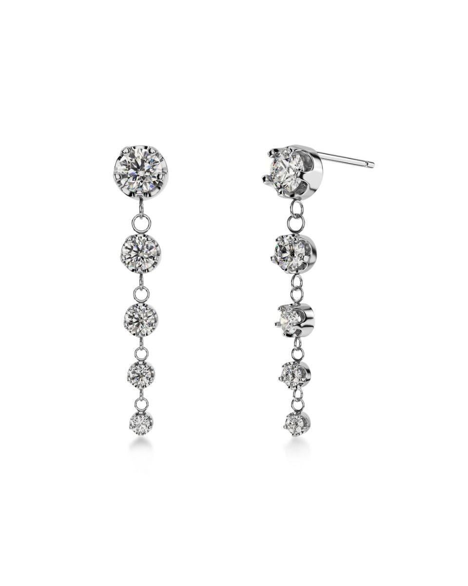 Teeny Earrings Silver