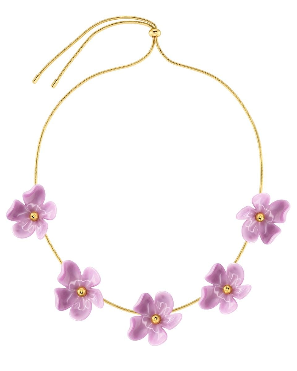 Wildflower Necklace Gold/Pink