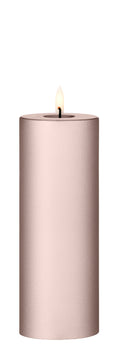 Ester & Erik, LED pilar candle, 20 cm, Champagne Metallic