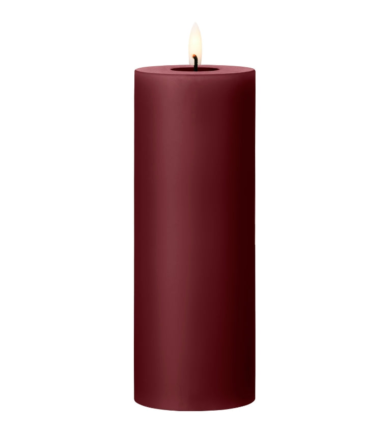 Ester&Erik, LED pilar candle - Deep Wine 20cm