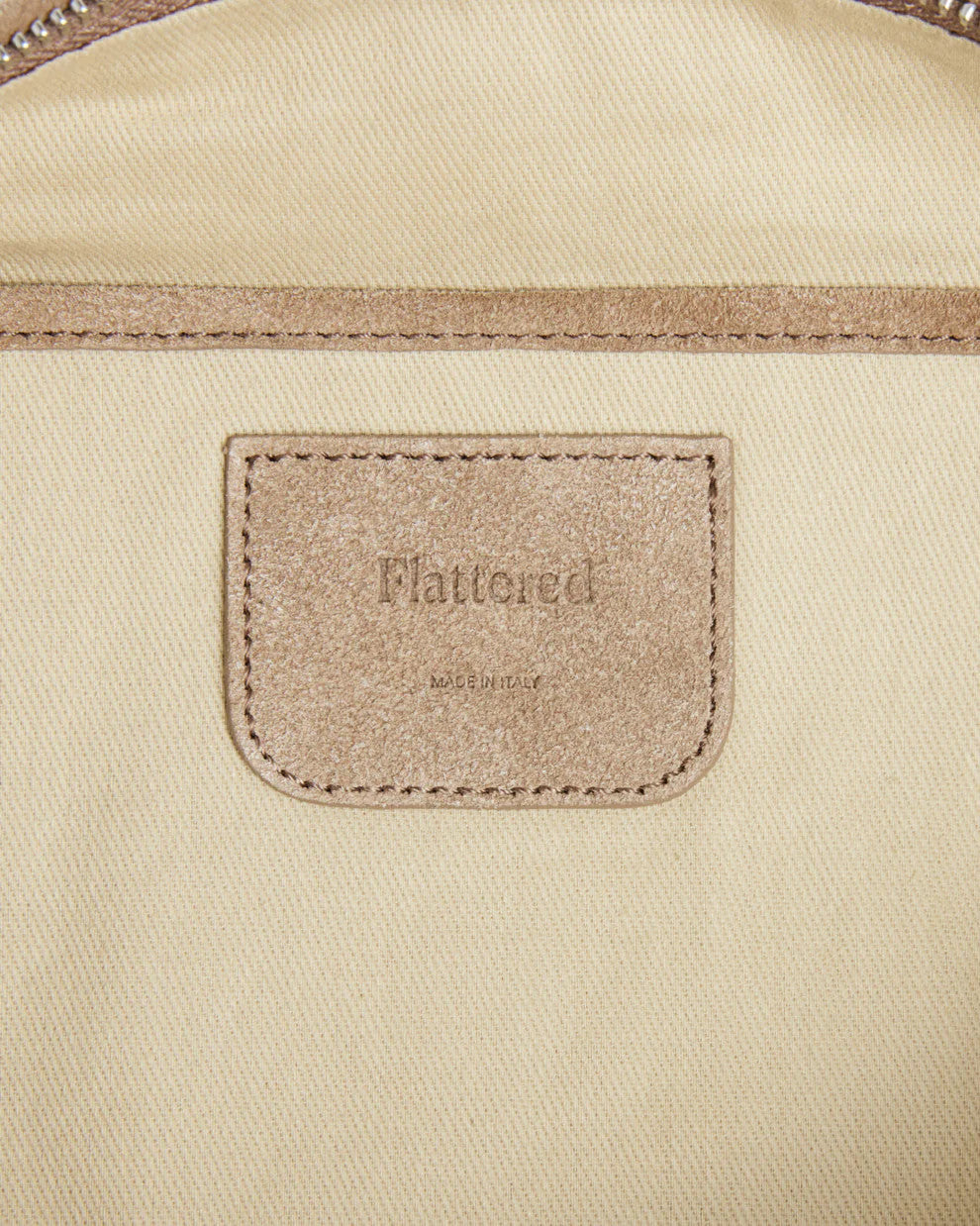 Flattered, Alva Shoulder Bag Suede Sand