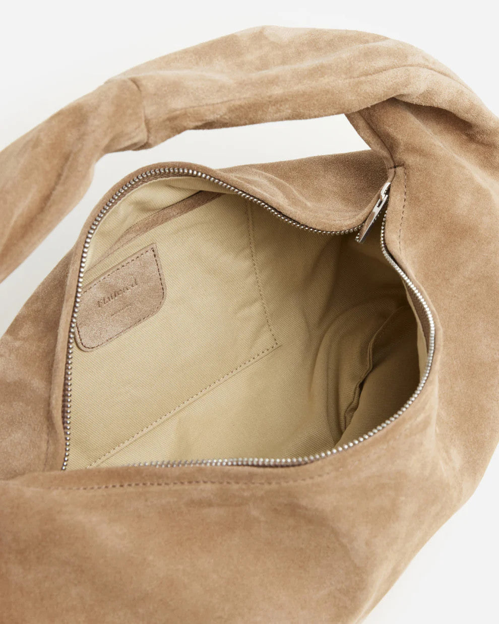 Flattered, Alva Shoulder Bag Suede Sand
