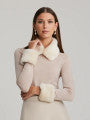 Andiata, Gianina Faux-Fur Set Almond
