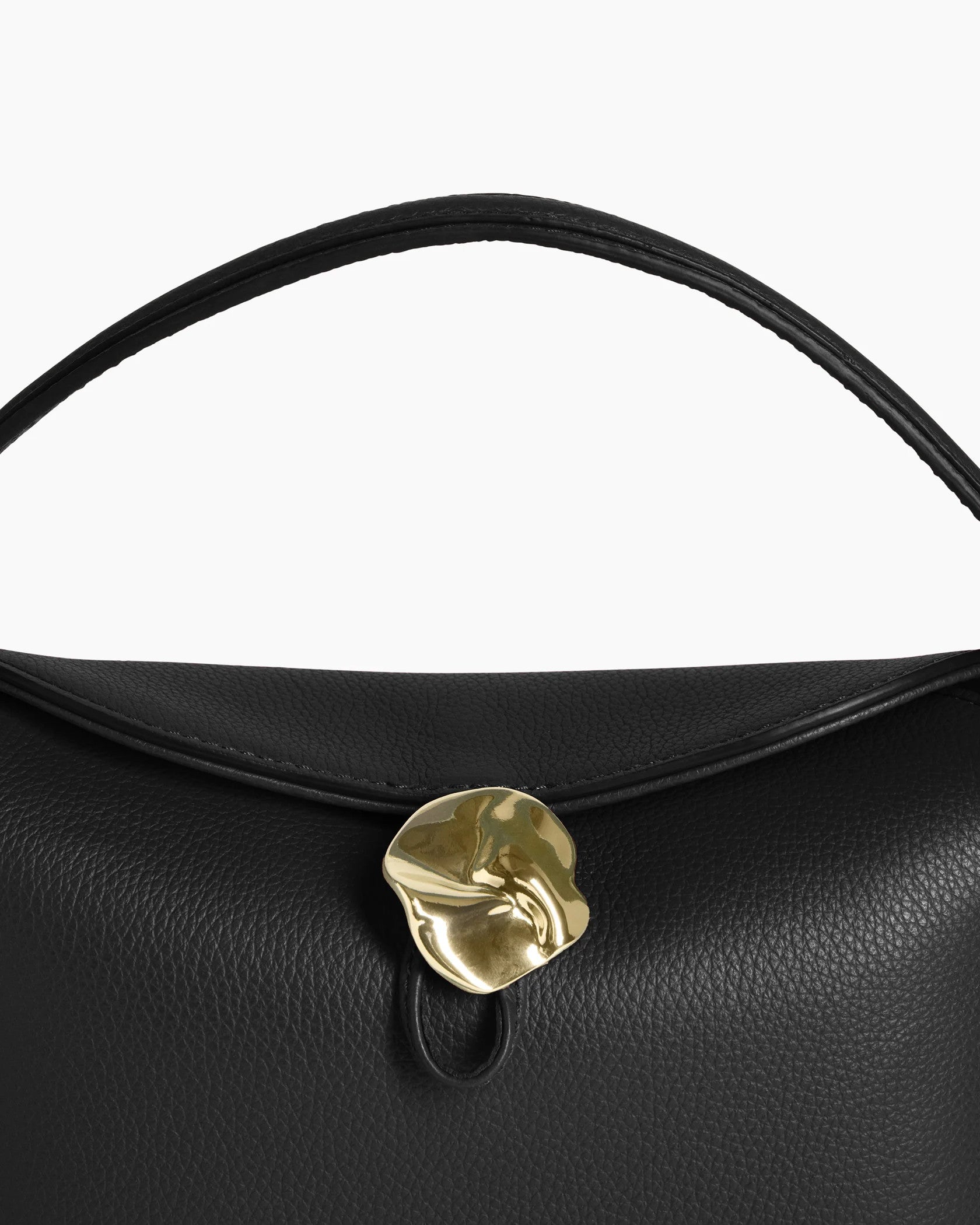 Flattered, Hanna Leather Mini Bag Grained Leather Black