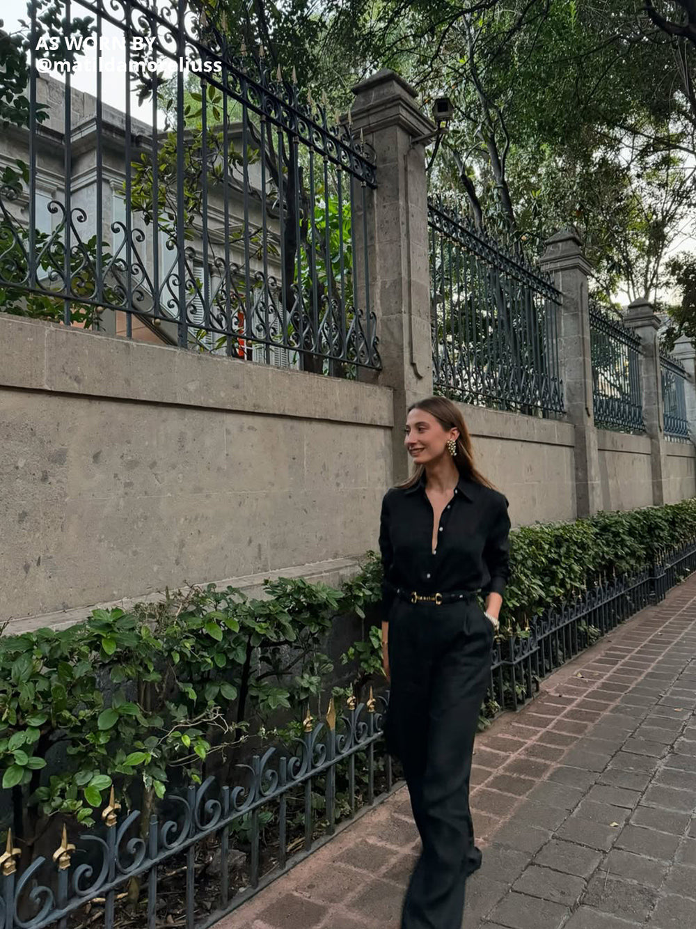 Andiata, Gytel Linen Trousers Black