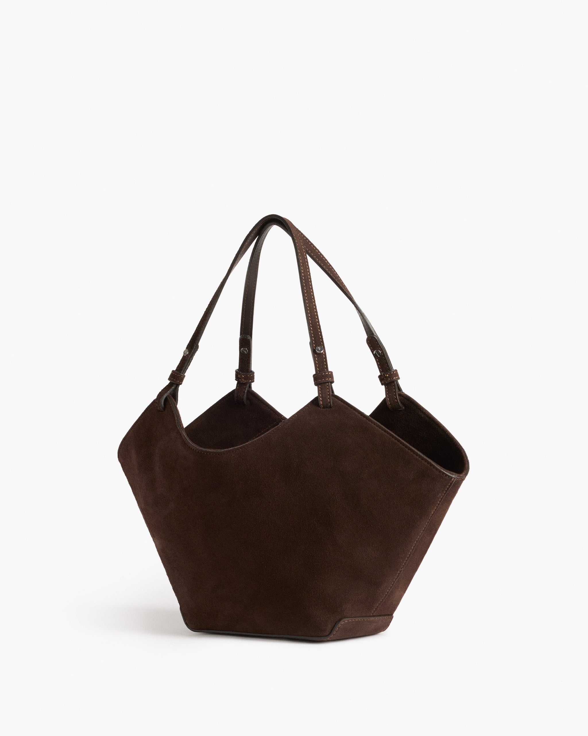 Flattered, Dilba Mini Tote Bag Suede Chocolate