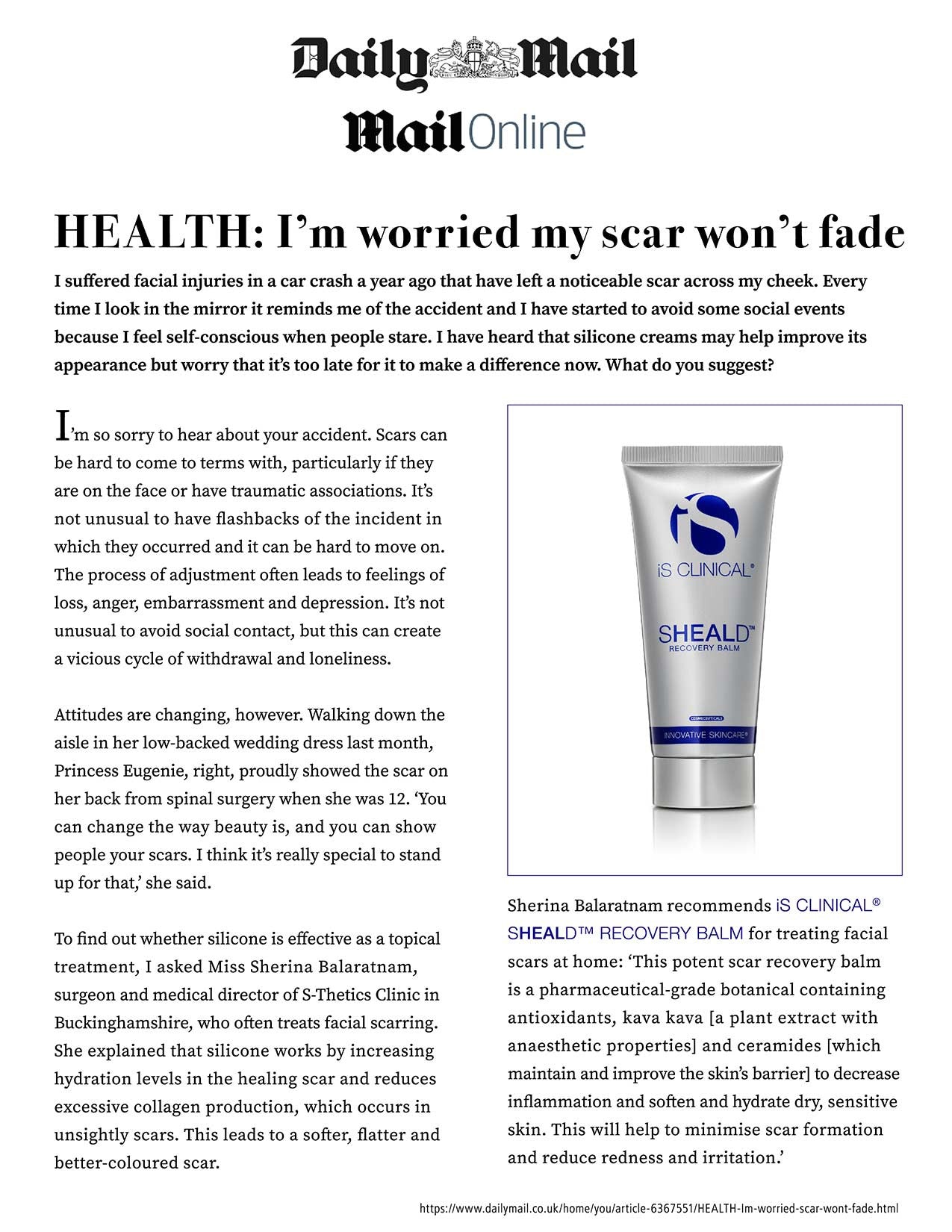 iS Clinical, Sheald Recovery Balm