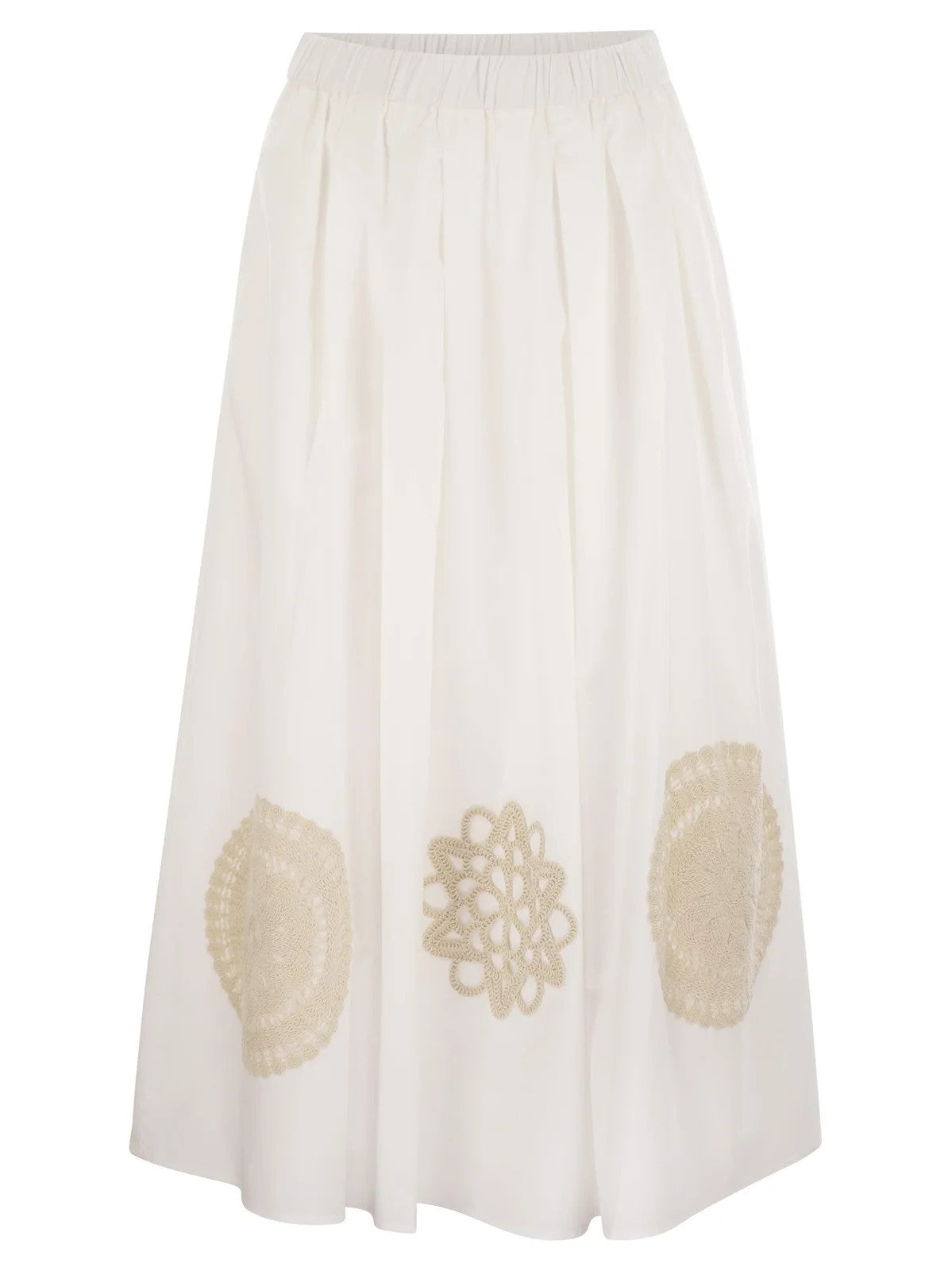 Weekend Max Mara, Orme Embroidered Pleated Skirt