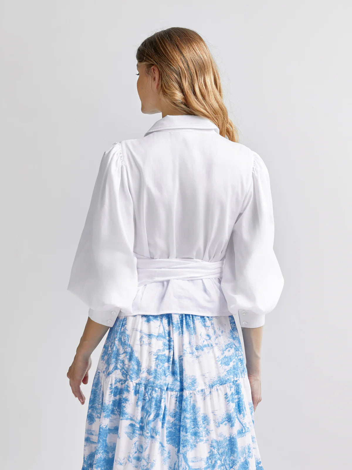 Andiata, Calypso Wrap Blouse White