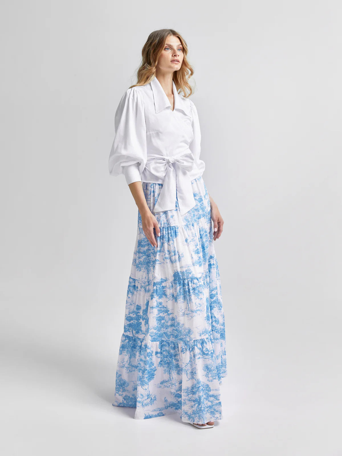 Andiata, Calypso Wrap Blouse White