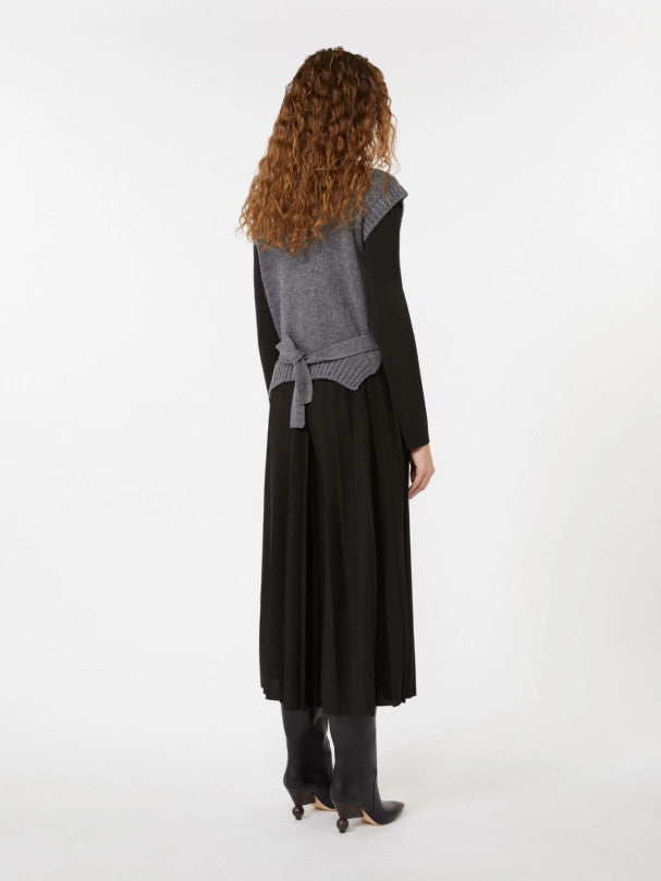 Weekend Max Mara, 2-in-1 Jersey & Wool knit dress