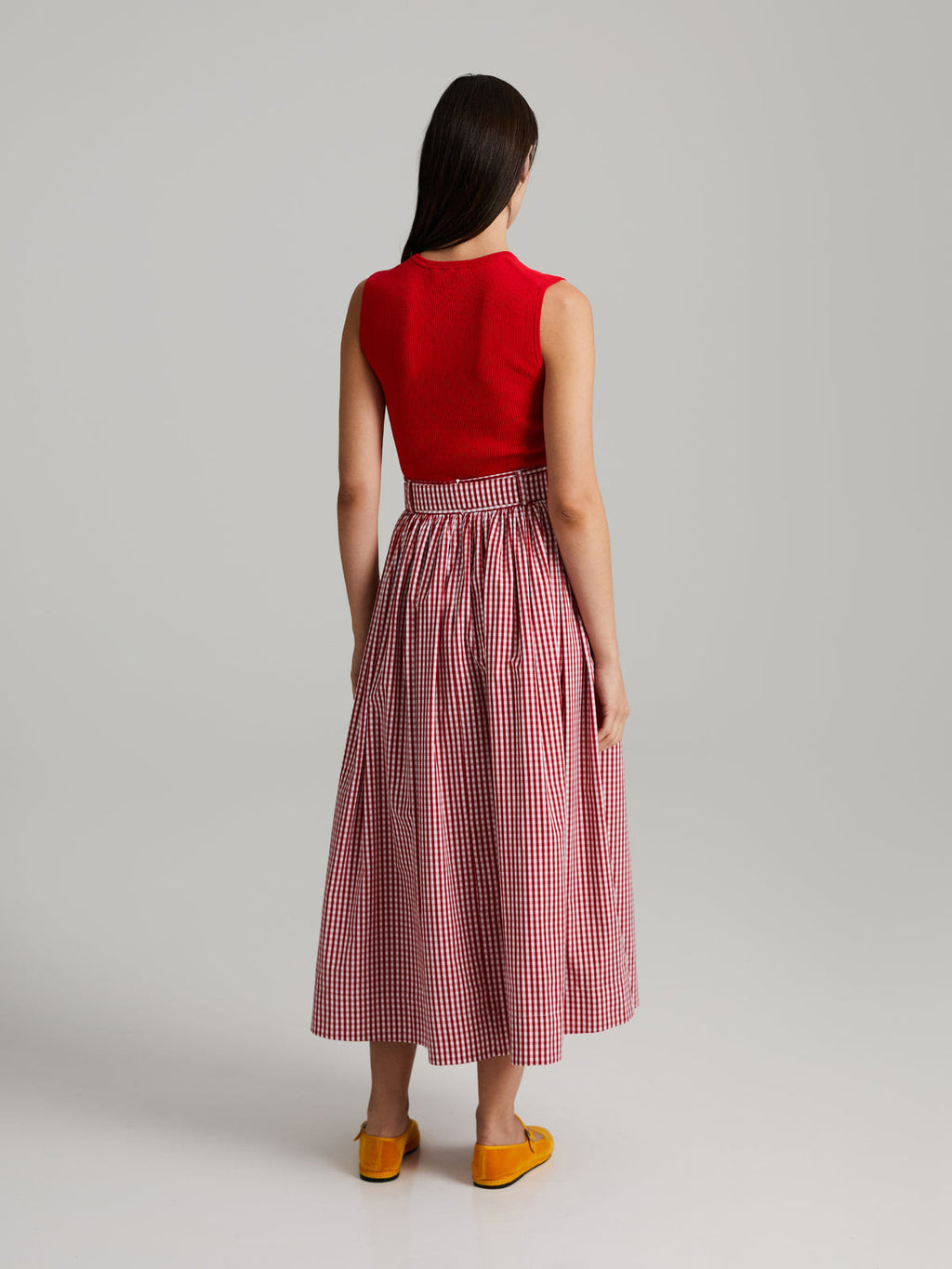 Andiata, Griet Rib knit Top Poppy Red
