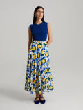 Andiata, Griet Rib knit Top Mediterranean Blue