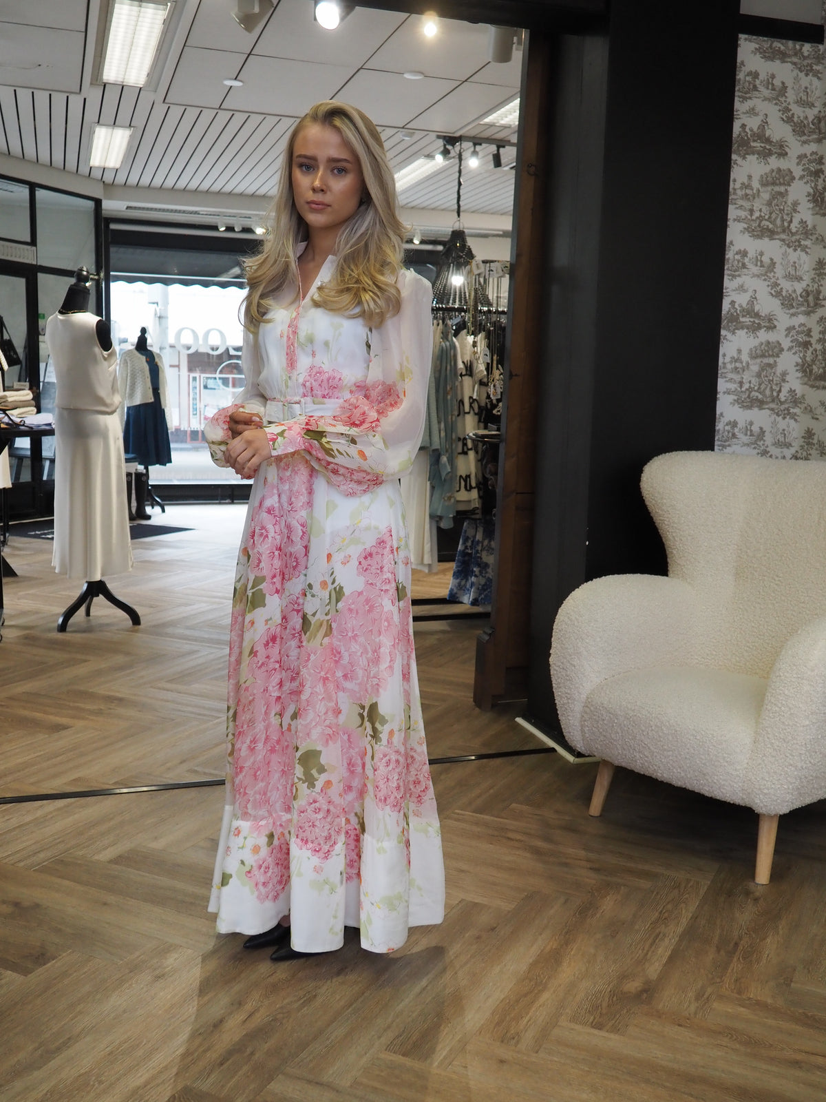 by TiMo Organza Belt Dress Cherry Blossom