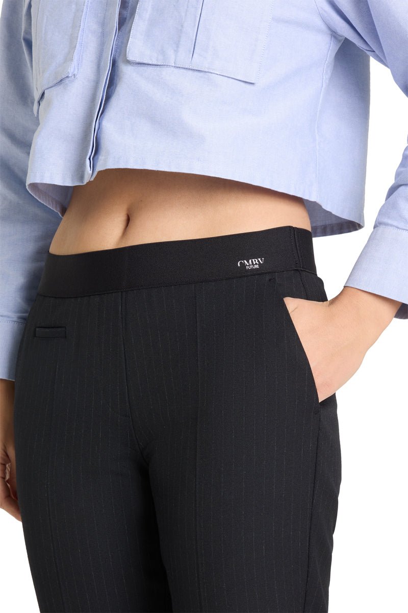 Kim Housut Pin Stripe Deep Midnight