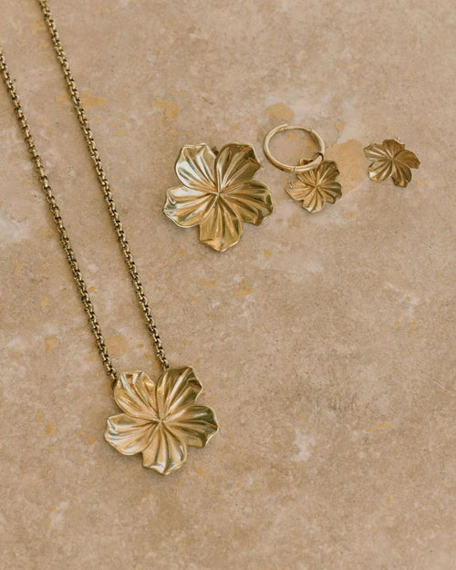 Jasmine Necklace L Gold