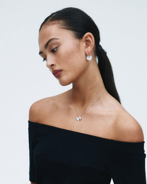 Gerana Hoops Silver