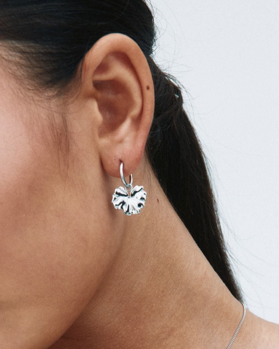 Gerana Hoops Silver
