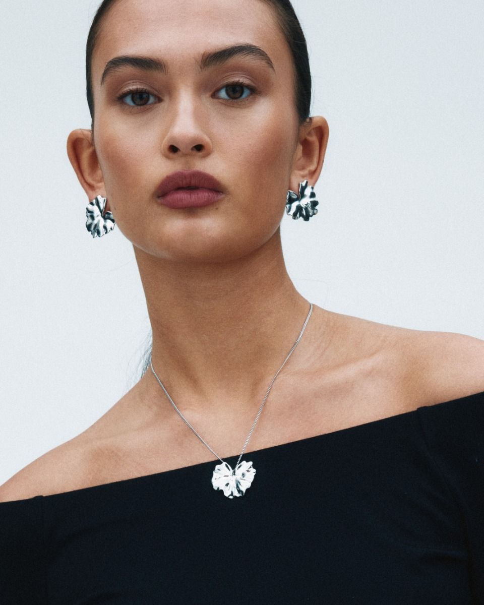 Gerana Studs L Silver