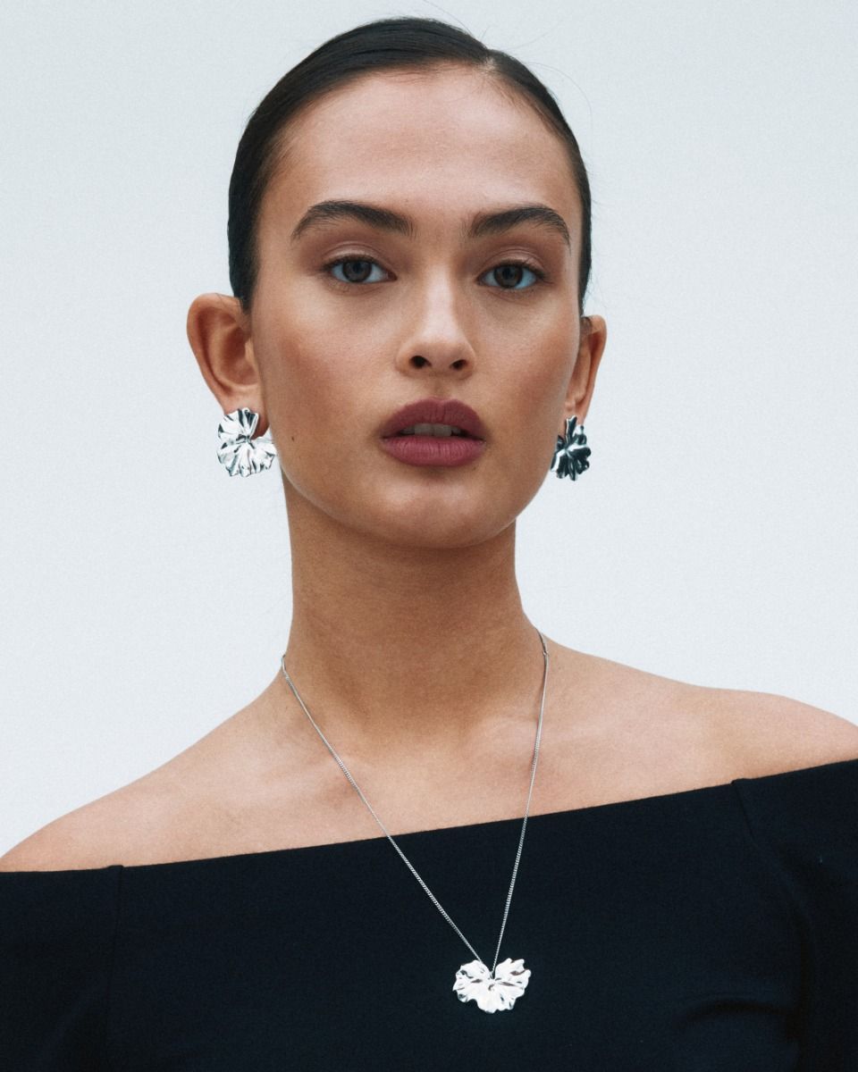 Gerana Studs L Silver