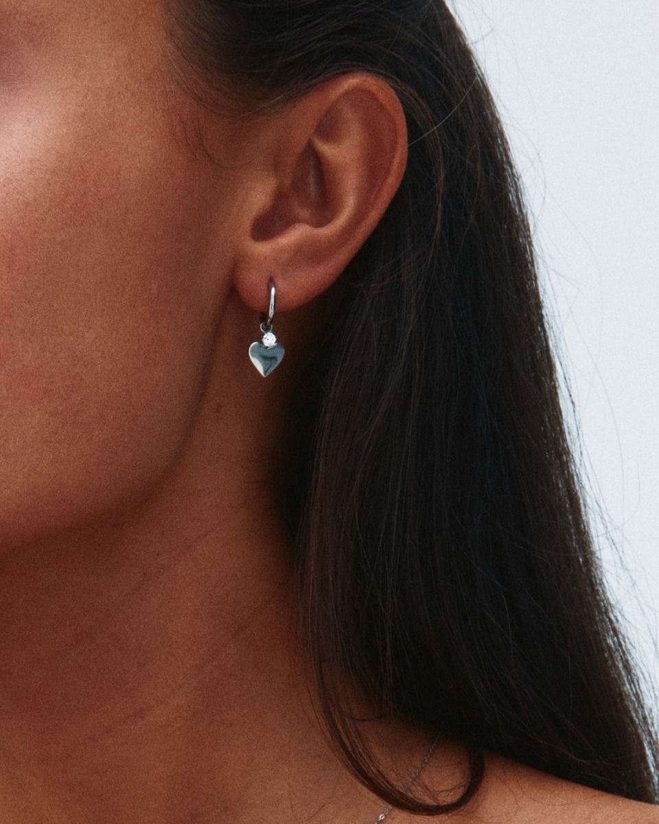 Love Spark Hoops Steel