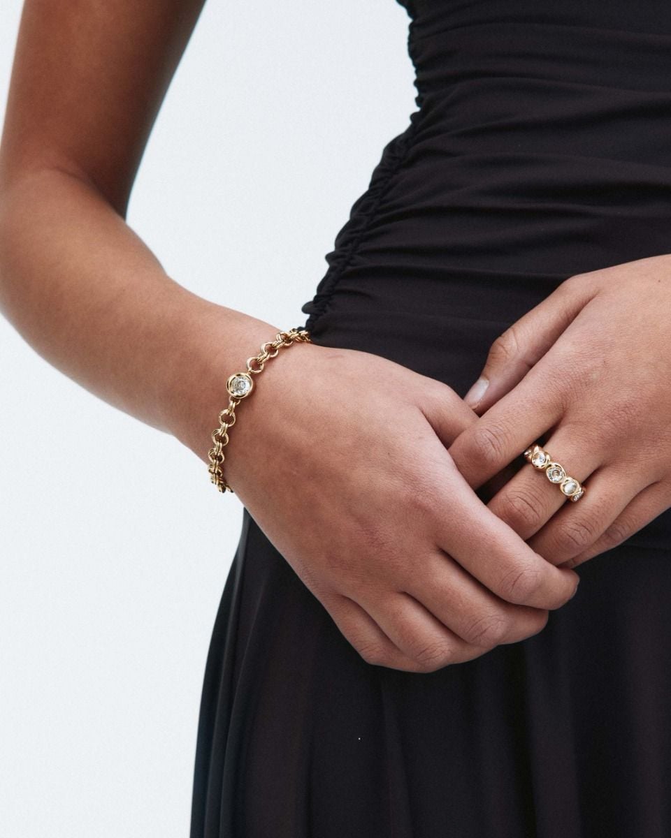 Ocean Gem Ring Gold