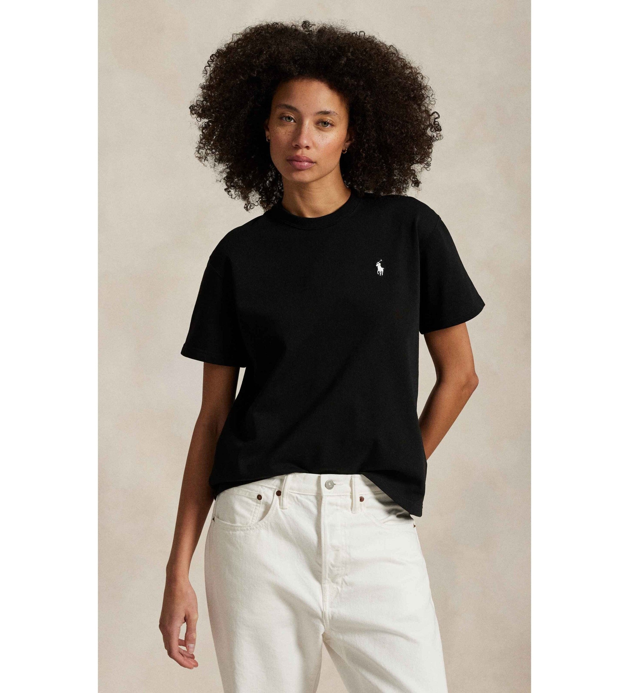 Polo Ralph Lauren Black cotton jersey knit t-shirt
