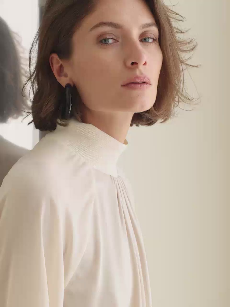Silk mix top