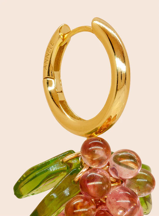 ANNELE Raspberry Jelly Korvakorut Gold