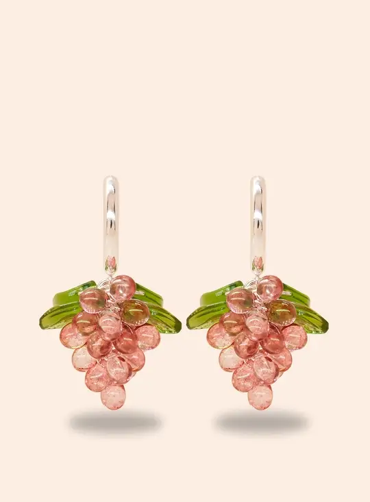 ANNELE Raspberry Jelly Korvakorut Silver