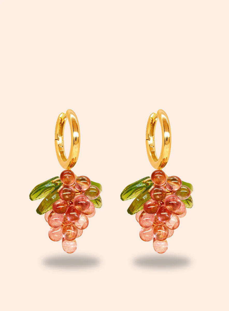 ANNELE Raspberry Jelly Korvakorut Gold