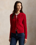 Cable-Knit Wool-Cashmere Cardigan
