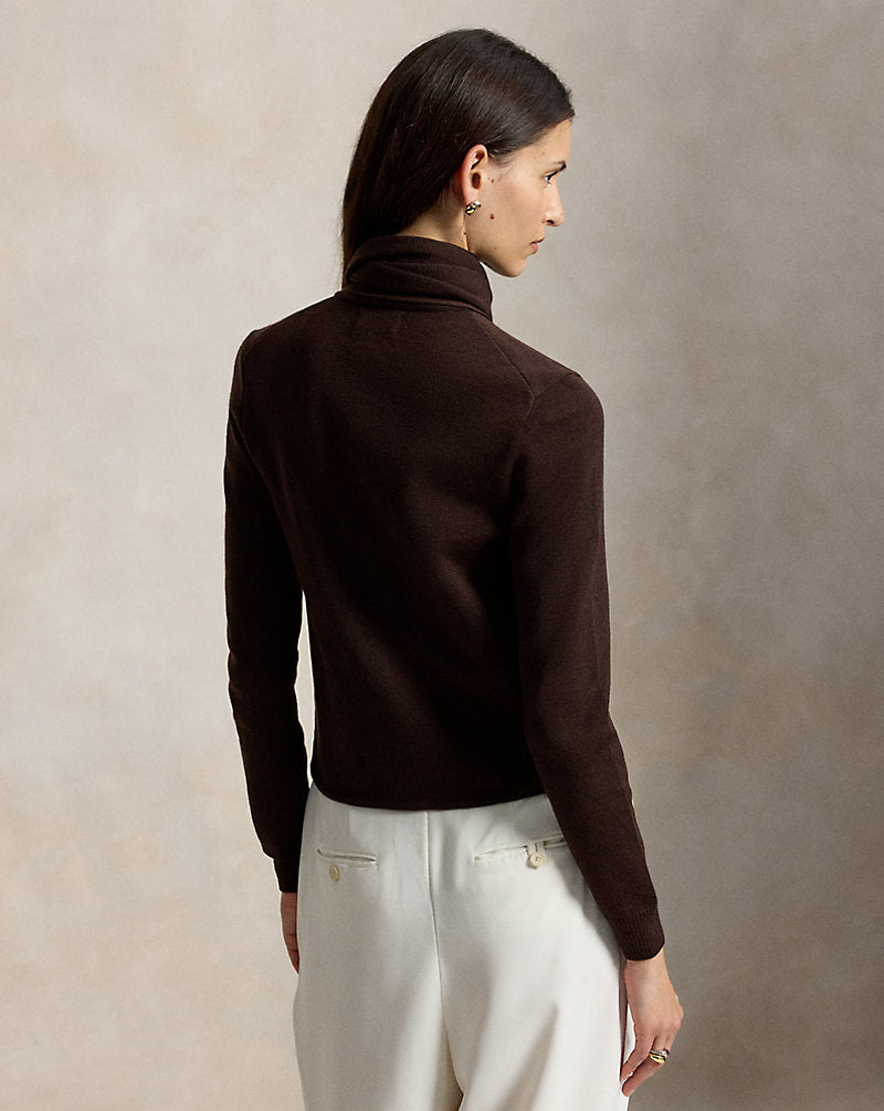 Tie-Scarf Wool Cardigan
