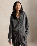 Cable-Knit Wool-Cashmere Jacket