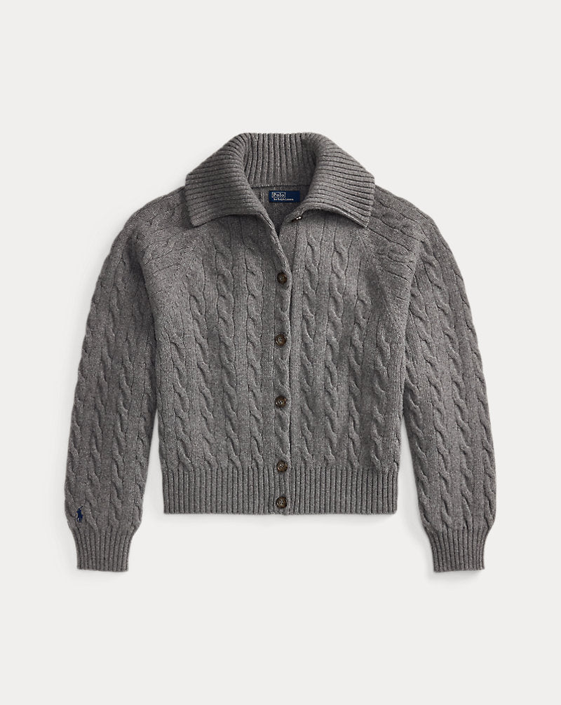 Cable-Knit Wool-Cashmere Jacket