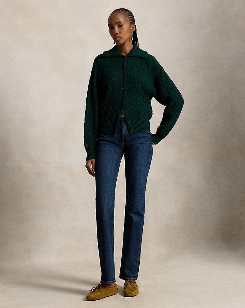 Cable-Knit Wool-Cashmere Jacket