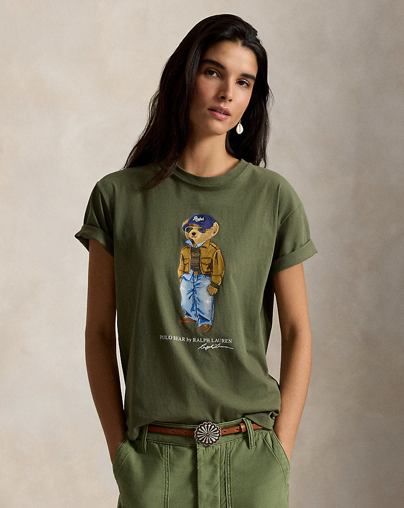 Polo Bear Cotton Jersey T-Shirt