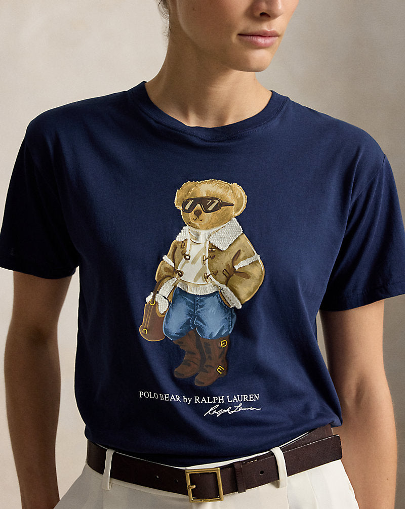 Winter Polo Bear Cotton Jersey Tee