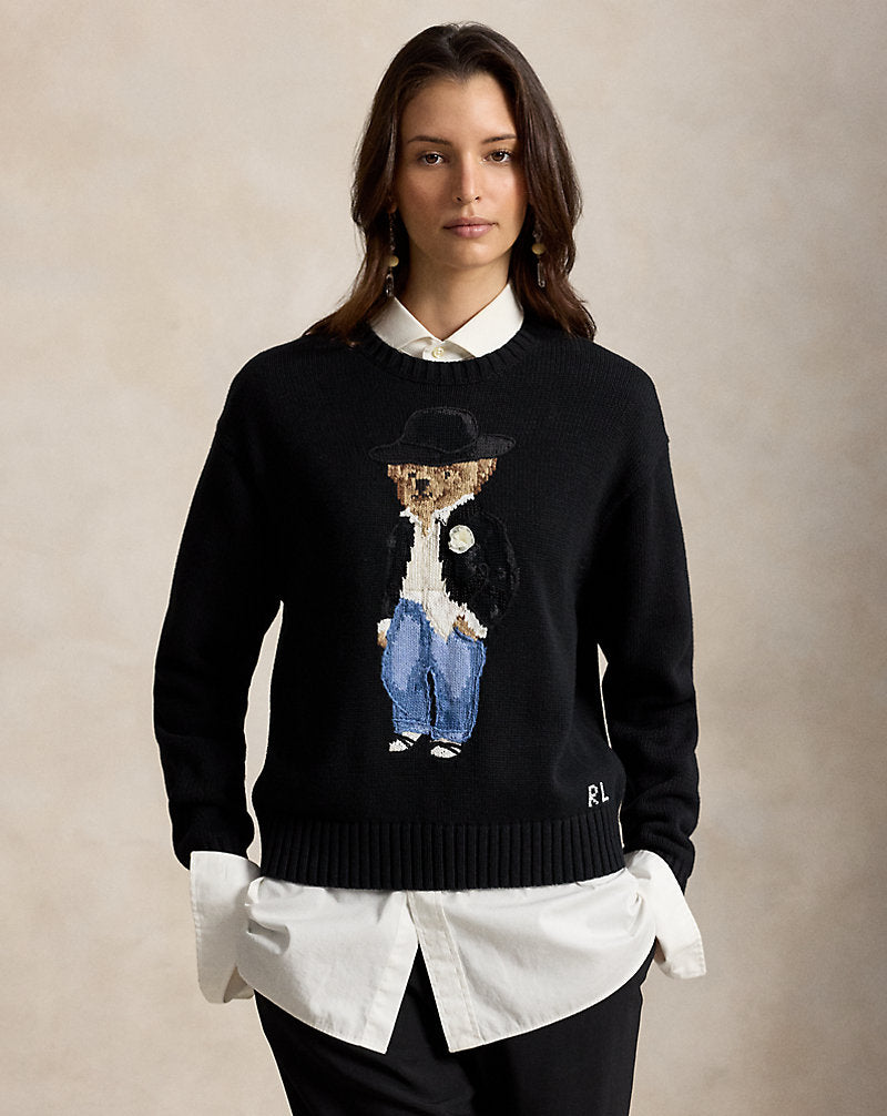 Holiday Polo Bear Cotton Crewneck