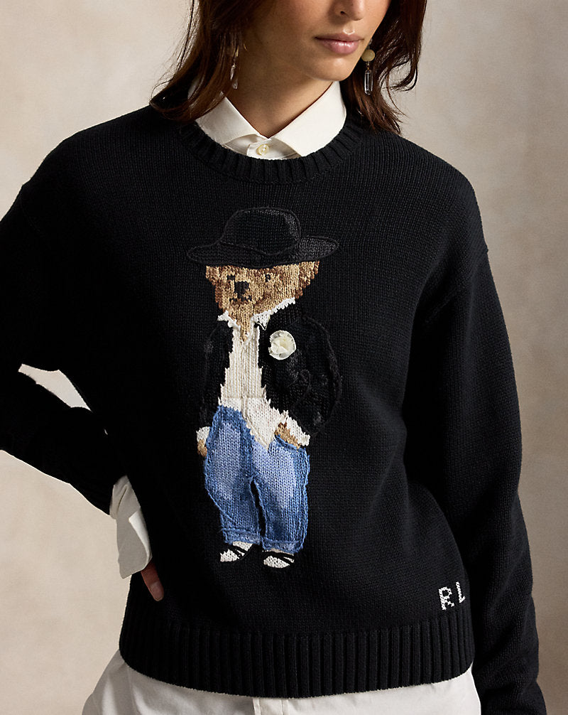 Holiday Polo Bear Cotton Crewneck