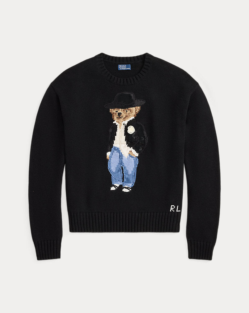 Holiday Polo Bear Cotton Crewneck