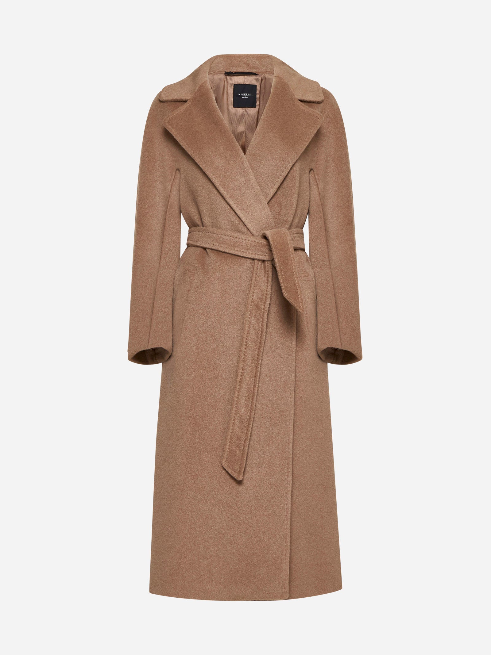 Weekend Max Mara, Tempera Wool & Alpaca Robe Coat Camel