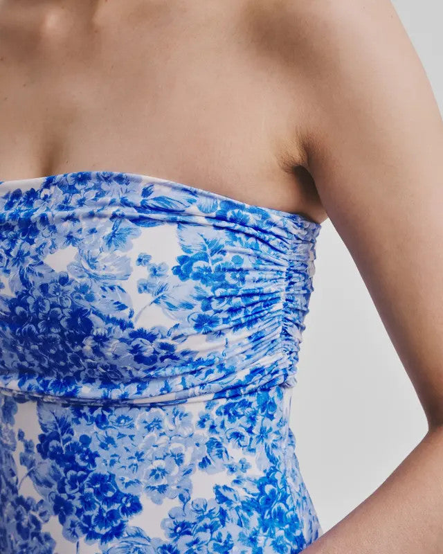 by TiMo, Bandeau Swimsuit Azure Meadow