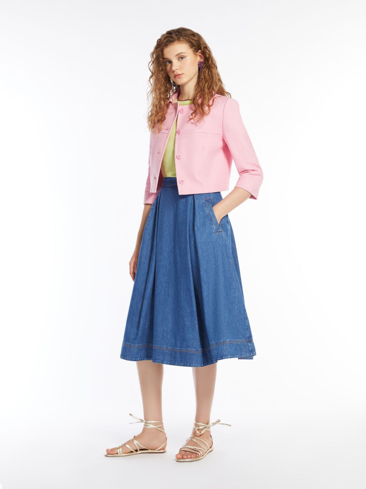 Weekend Max Mara, Dry Denim Skirt