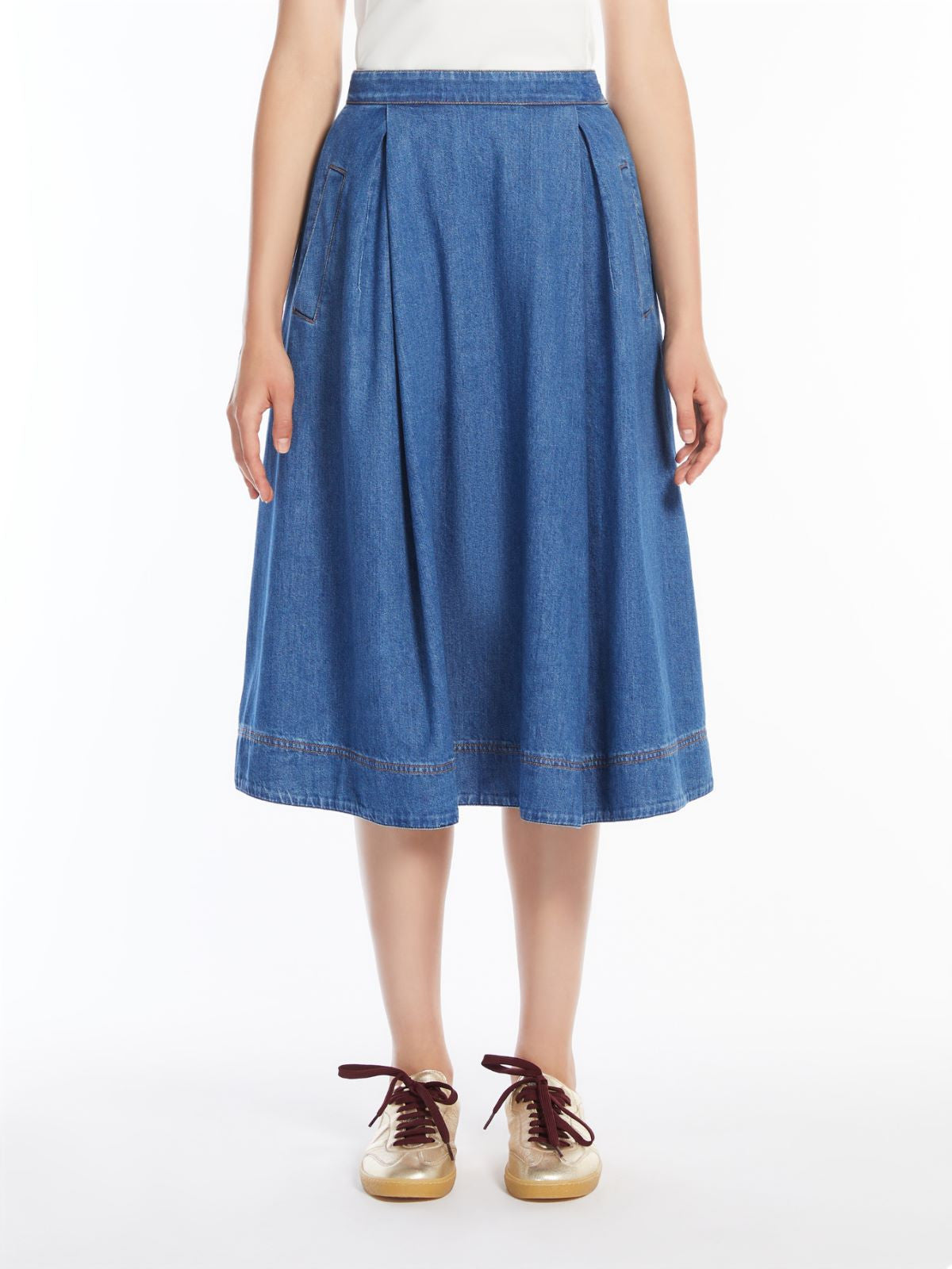 Weekend Max Mara, Dry Denim Skirt