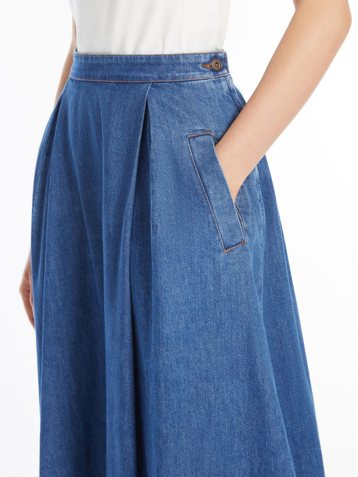 Weekend Max Mara, Dry Denim Skirt