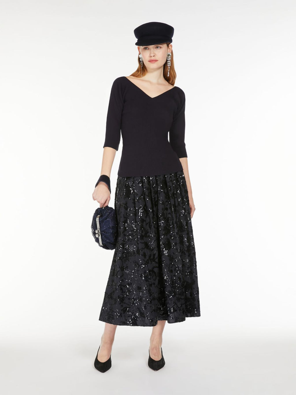 Weekend Max Mara, Nome Wide Cotton Skirt