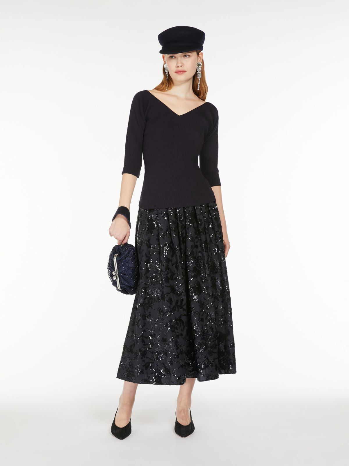 Weekend Max Mara, Nome Wide Cotton Skirt