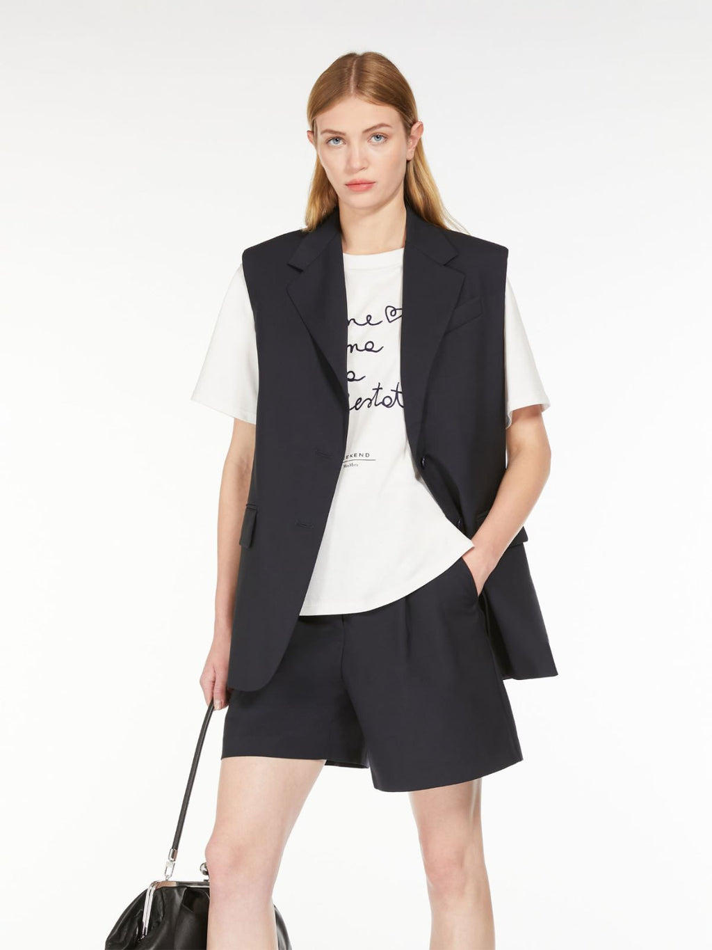 Weekend Max Mara, Donna Stretch Woollen Cloth Gilet